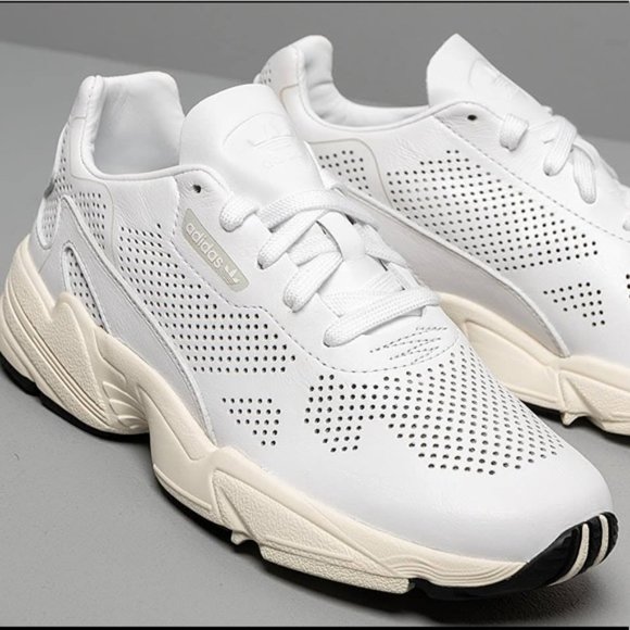 NWT Adidas Falcon Allluxe White Sneakers Flatform - Picture 3 of 7